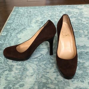 Christian Louboutin Suede Heels